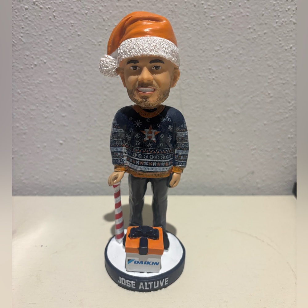 Jose Altuve Christmas Sweater Bobblehead